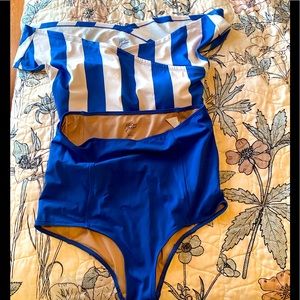 Kortni Jeane Blue Strip and True Blue combo